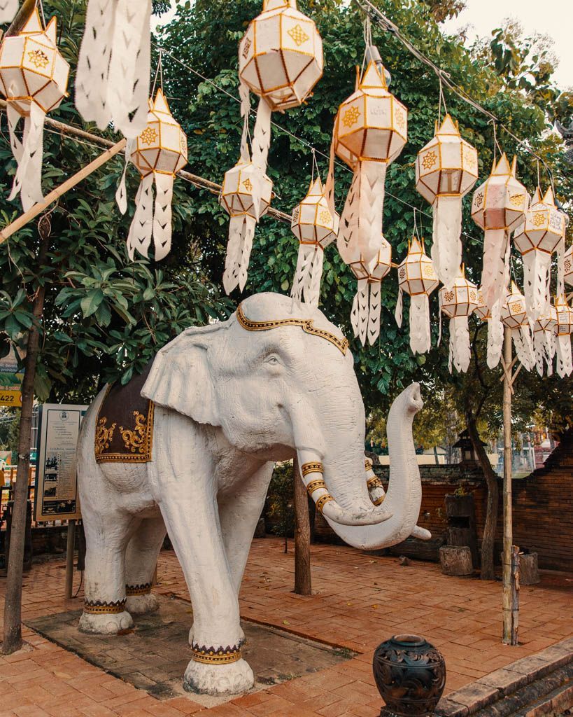 elefante templo wat lok moli