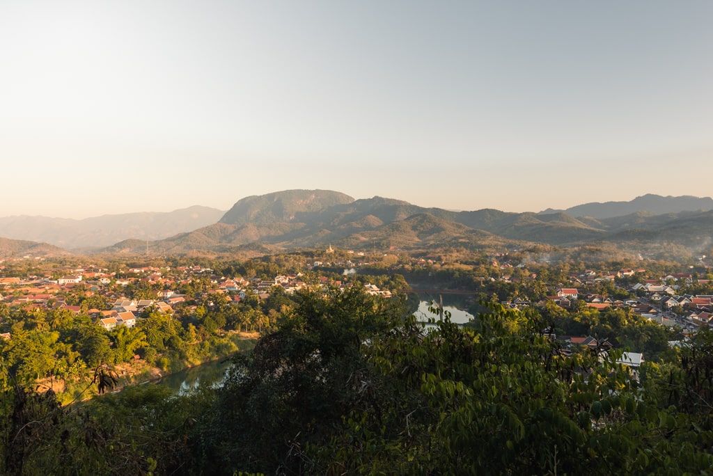 Vistas de Luang Prabang desde el Monte Phousi