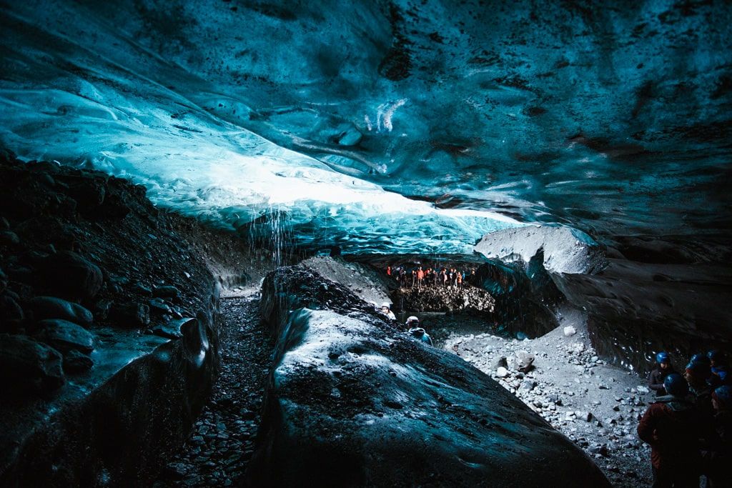 Cueva de hielo del glaciar Vatnajökull