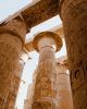 Columnas de la sala hipóstila en el templo de Karnak