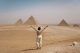 Eri flipando con las pirámides de Giza