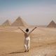 Eri flipando con las pirámides de Giza