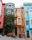 Fachadas coloridas en el barrio de Balat