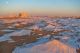 Atardecer sobre el Desierto Blanco de Egipto