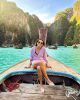 En el longtail en Phi Phi Lagoon