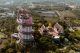 Vista aérea del Templo del Dragón o Wat Samphran en Bangkok