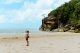 Playa salvaje en Bako, fin del trail 6