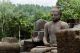 Escultura de Buda en el Borobudur