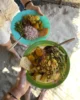 Arroz con curry, plato típico de Sri Lanka y nuestra comida en el safari en Yala