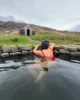 Eri calentita disfrutando de Gudrunarlaug