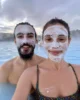 Como caminantes blancos con la mascarilla de sílice en Blue Lagoon