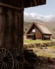 Casa tradicional en la aldea de Shirakawago en los Alpes Japoneses