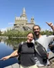 Nosotros frente al castillo de Hogwarts en Universal Studios Japón