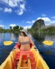 Eri haciendo kayak en Klong Root