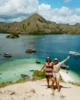 Vistas desde el mirador en la isla de Kelor en Indonesia