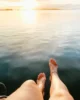 Puesta de sol desde el barco en Komodo, Indonesia