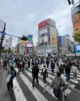 El cruce de peatones más transitado del mundo en Shibuya