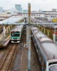 Una de las estaciones de tren en Tokio