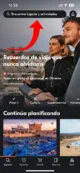 Usamos el buscador en la parte superior de la app de GetYourGuide