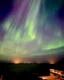 Auroras en septiembre sobre el lago de Fontana