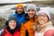 El equipo al completo perfectamente abrigado para no pasar frío en Islandia.