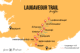 Mapa del trekking Laugavegur