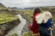 Atravesando el cañón con vistas al glaciar