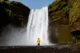 Cascada Skógafoss, punto final de la extensión del Fimmvörðuháls Trail