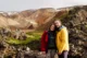Posando con los paisajes únicos de Landmannalaugar