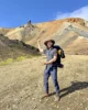 Davi enseñando el pico Brennisteinsalda en Landmannalaugar