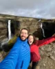 Selfie en el acantilado frente a Haifoss y Grannifoss