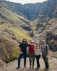Con Silvia de Cualquier Destino y Álex de Van por el Mundo disfrutando de Strútsfoss