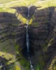 Vista de Strútsfoss desde el drone (Foto de Silvia de Cualquier Destino)