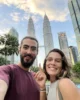 Selfie de rigor en el Parque KLCC con las Petronas al fondo