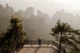 Amanecer en el mirador Fairy Dispersing Flowers en la zona de Tianzi Mountain