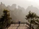 Amanecer en el mirador Fairy Dispersing Flowers en la zona de Tianzi Mountain