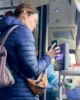 Pagando el autobús con un código QR de camino a la Gran Muralla china