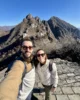 Disfrutando de la Gran Muralla China solos