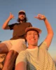 Selfie viendo un atardecer sudafricano