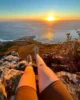 Atardecer sobre el mar en lo alto de Lion's Head