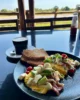 Desayuno en Lower Sabie mientras veíamos elefantes