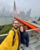 Vistas del puente Dongshuimen desde el mirador de Longmenhao