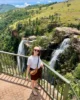 Viendo las cascadas Lisbon desde el mirador