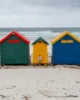 Las casetas de colores en la playa Muizenberg