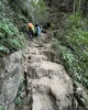 Escaleras de subida a Laozhai Hill