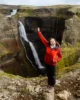 Eri contenta de haber encontrado Háifoss