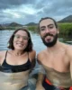 Baño a las 11 de la noche en las termas de Landmannalaugar