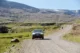 Nuestro Hyundai Tucson 4x4 en la carretera de Mjóifjörður en los fiordos del este