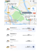 Pantallazo con los precios de un DiDi desde la estación de trenes hasta la puerta norte del Buda