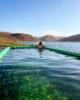Solos en Hörgshlídarlaug con vistas a Mjóifjörður